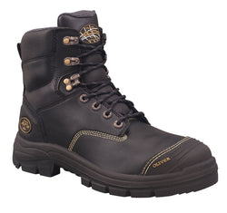 OLIVER BLACK LACE UP ZIP SIDED BOOT