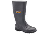 BLUNDSTONE GREY PVC/NITRILE WATERPROOF STEEL MIDSOLE GUMBOOT