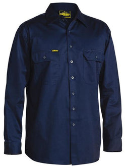 "LAS" LEVER ACTION SILHOUETTE LIGHTWEIGHT DRILL SHIRT - LONG SLEEVE - BS6893