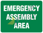 EMERGENCY ASSEMBLY AREA SIGN 600x450 - METAL - 509LM