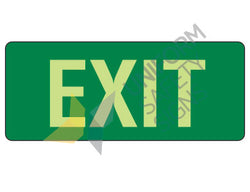 EXIT SIGN 350x145 - NON LUMINOUS POLYPROPYLENE - 601OLP