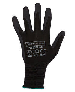 JBS NITRILE BREATHABLE GLOVE 8R001 - BLACK