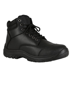 JB'S STEELER ZIP LACE UP SAFETY BOOT - BLACK -9F9