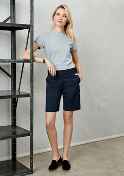 BIZ COLLECTION - DETROIT LADIES SHORTS - BS10322- BLACK