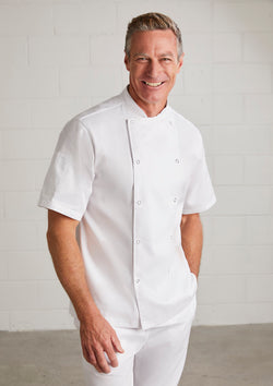 BIZ COLLECTION SHORT SLEEVE CHEF'S JACKET - CH232MS