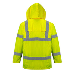 PORTWEST - RAIN JACKET HI VIS TAPED - H440 - YELLOW