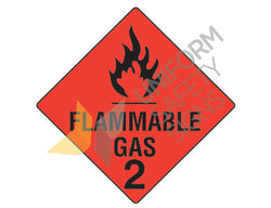 FLAMMABLE GAS 2 SIGN - 270X270 - HLTM102.1M