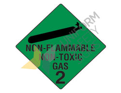 NON FLAMMABLE NON TOXIC SIGN - 270x270 - POLYPROPYLENE - HLTM102.2P