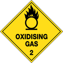 OXIDISING GAS 2 SIGN 270x270 - POLYPROPYLENE - HLTM102.4P