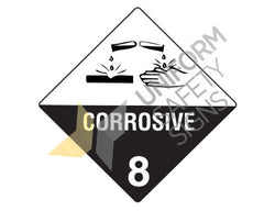 CORROSIVE 8 SIGN - 270x270 - POLYPROPYLENE - HLTM108P
