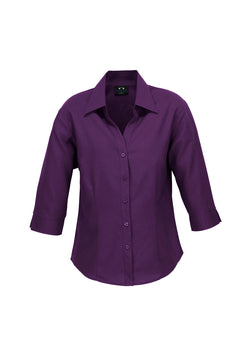 BizCare - Womens Plain Oasis 3/4 Sleeve Shirt  (LB3600)