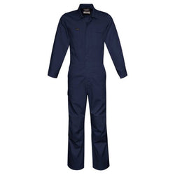 SYSMIK MEN'S LIGHTWEIGHT COTTON DRILL COVERALLS - NAVY -ZC560