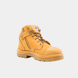 STEELBLUE - PARKES ZIP SCUFF CAP BOOTS - WHEAT - 312658