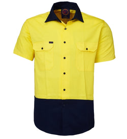 RITEMATE - VENTED OPEN FRONT L/W SHIRT SHORT SLEEVE - RM107V2S