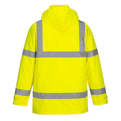 PORTWEST - PADDED RAIN JACKET HI VIS - YELLOW  - S460