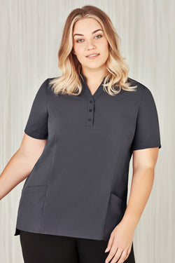 Bizcare WOMENS EASY STRETCH S/S TUNIC - PLAIN CS949LS