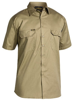 BISLEY - COOL LIGHTWEIGHT DRILL SHIRT - SHORT SLEEVE