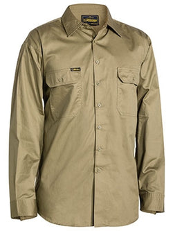 BISLEY - COOL LIGHTWEIGHT DRILL SHIRT - LONG SLEEVE